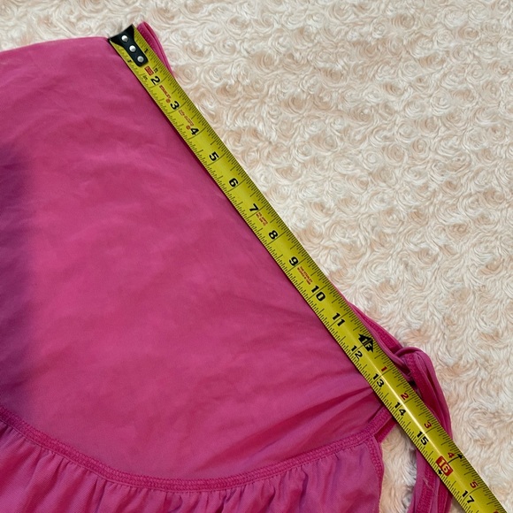 Y2K Girly Legally Blonde Barbie Bikini Coverup Ruffle Tie Skirt Sz M/L - Picture 3 of 3